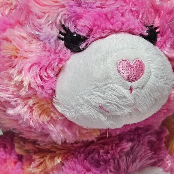 Build A Bear Pink Heart Teddy 15 in Plush Stuffed Animal Toy BAB Valentines Day - Picture 2 of 9